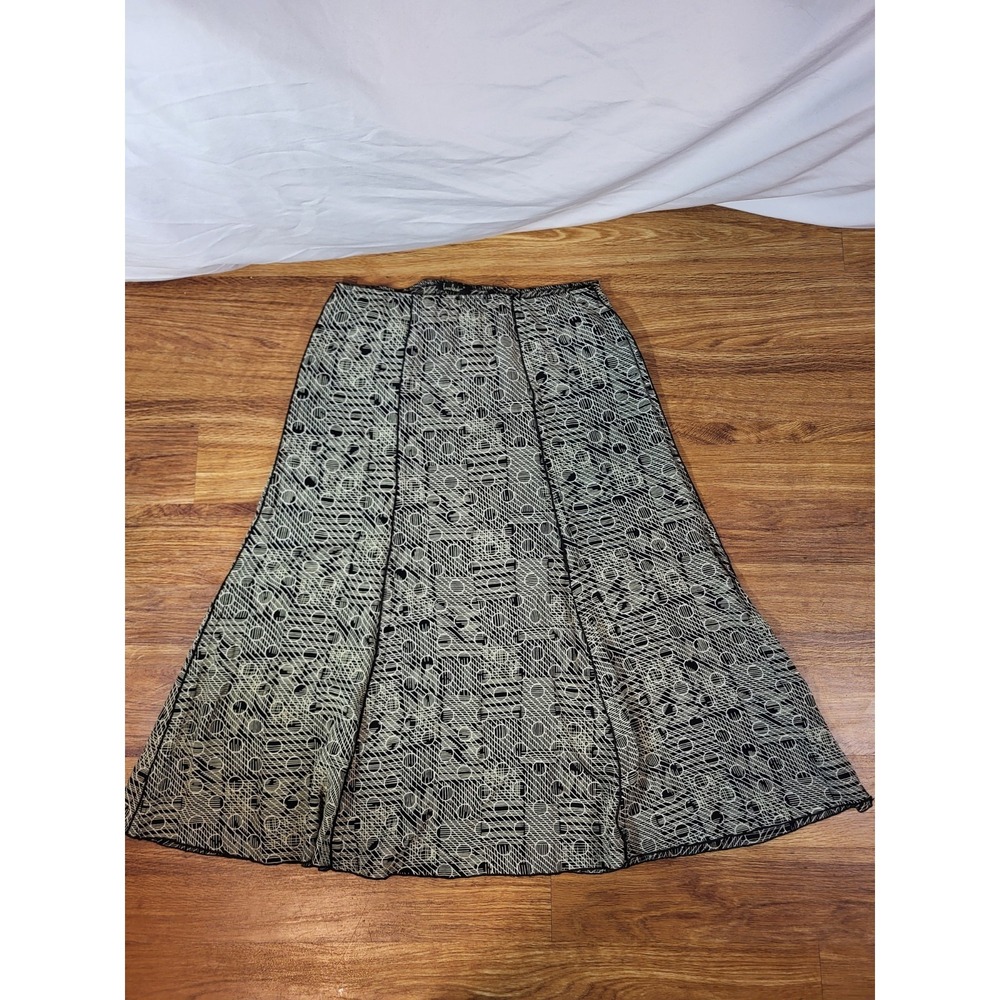 Vtge Y2K Drapey Skirt Retro Loco Lindo Geometric Whimsigoth Grunge S‎